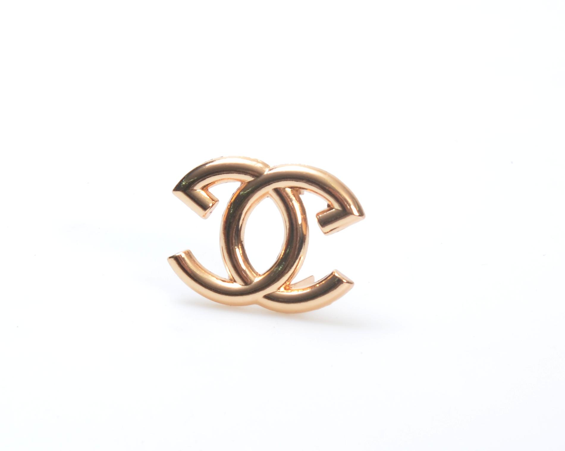 Ταμπελάκι Chanel Large 4εκ, με 4 ποδαρακια, Χρυσό