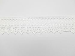 Δαντέλα Βαμβακερή Λευκή  No 11  Φάρδος  5 cm