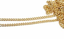 Αλυσίδα Μεταλλική τύπου Chanel Φ34TP, Χρυσό. Μέγεθος 13,5mm