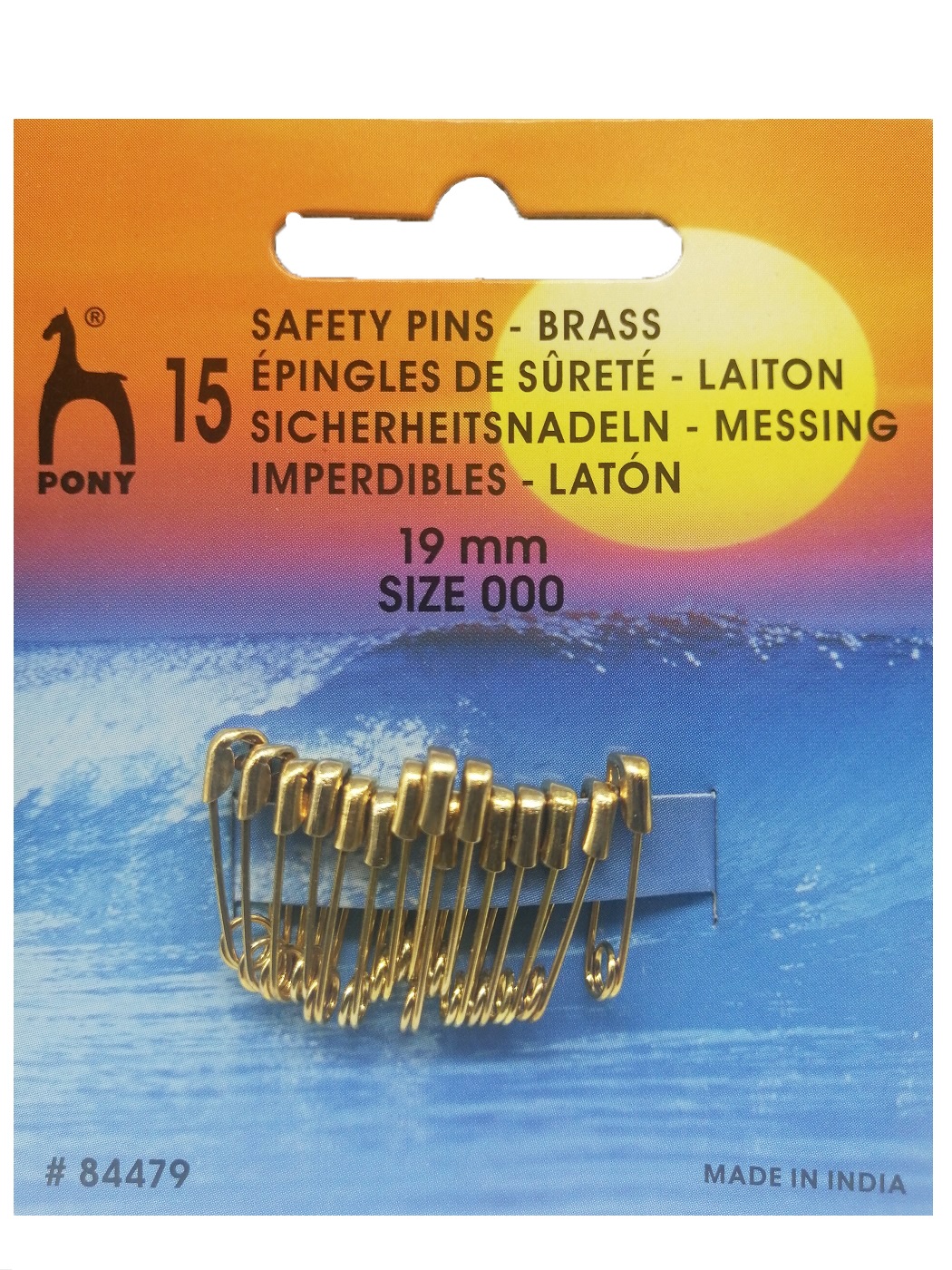 Παραμάνες Χρυσές  Size 000   19mm    15 τεμάχια