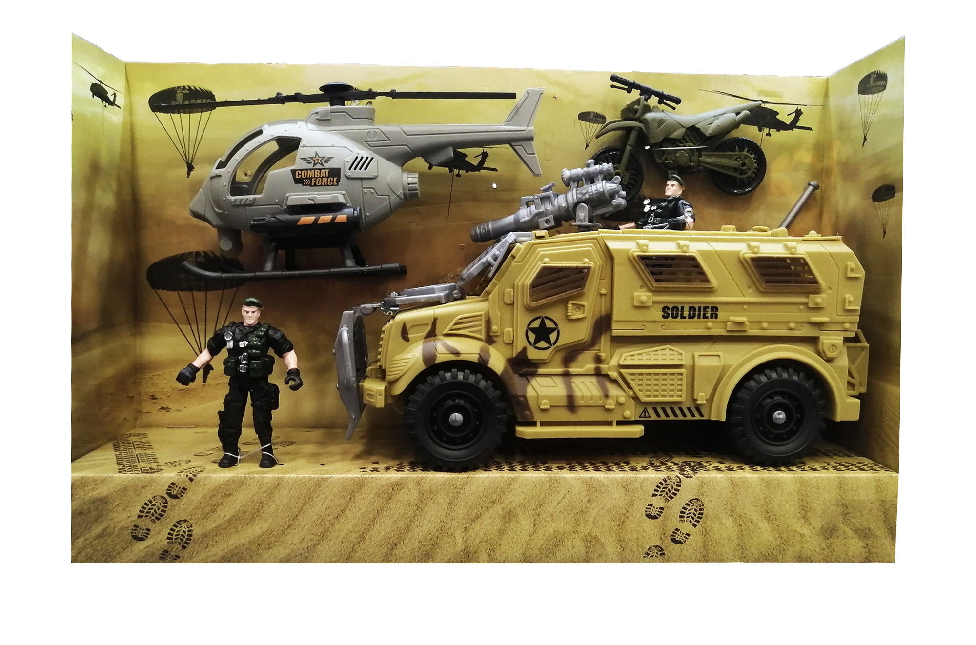 Στρατιωτικό Όχημα Και Ελικόπτερο Combat Force 31X48CM