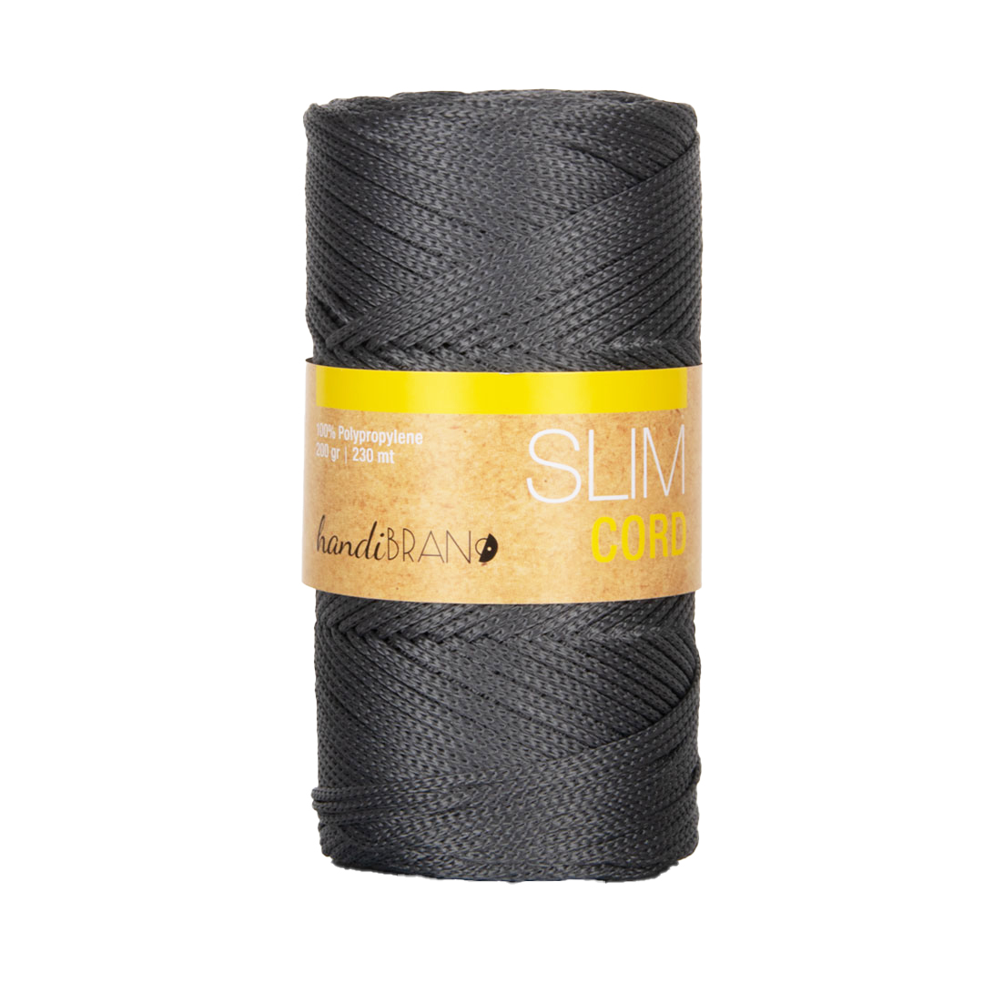 Νήμα Για Τσάντα Κορδόνι Slim  Cord   Γκρι Σκούρο
