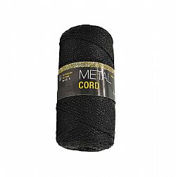 Νήμα Metal Cord Κορδόνι  200 gr  Μαύρο Glitter