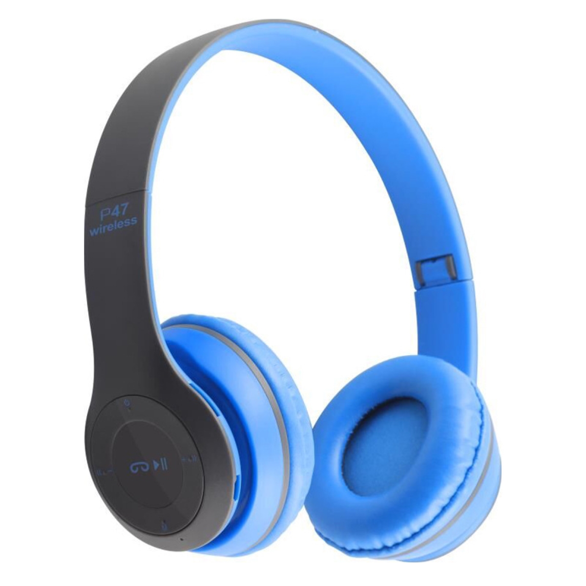 Ασύρματα Ακουστικά Bluetooth  P47  Χρώμα Μπλε 