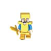 Συλλεκτική Φιγούρα Minecraft  Gold Armor Steve XH1575  4,5 cm