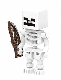 Συλλεκτική Φιγούρα Minecraft  White Skeleton XH1574  4,5 cm