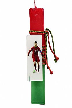 Παχαλινή Λαμπάδα  Christiano Ronaldo Με Plexiglass 25x4x2 cm