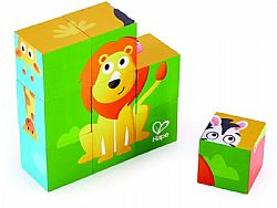Puzzle Hape Jungle Animal -Παζλ Κύβων Ζώα Της Ζούγκλας - 9 Τεμ