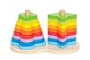 Double Rainbow Stacker-Στοίβαξε τα Πολύχρωμα Σχήματα-19 Τεμ.