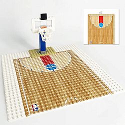 Βάση Για Φιγούρες Γήπεδο Μπάσκετ25X25 cm Με Μπασκέτα