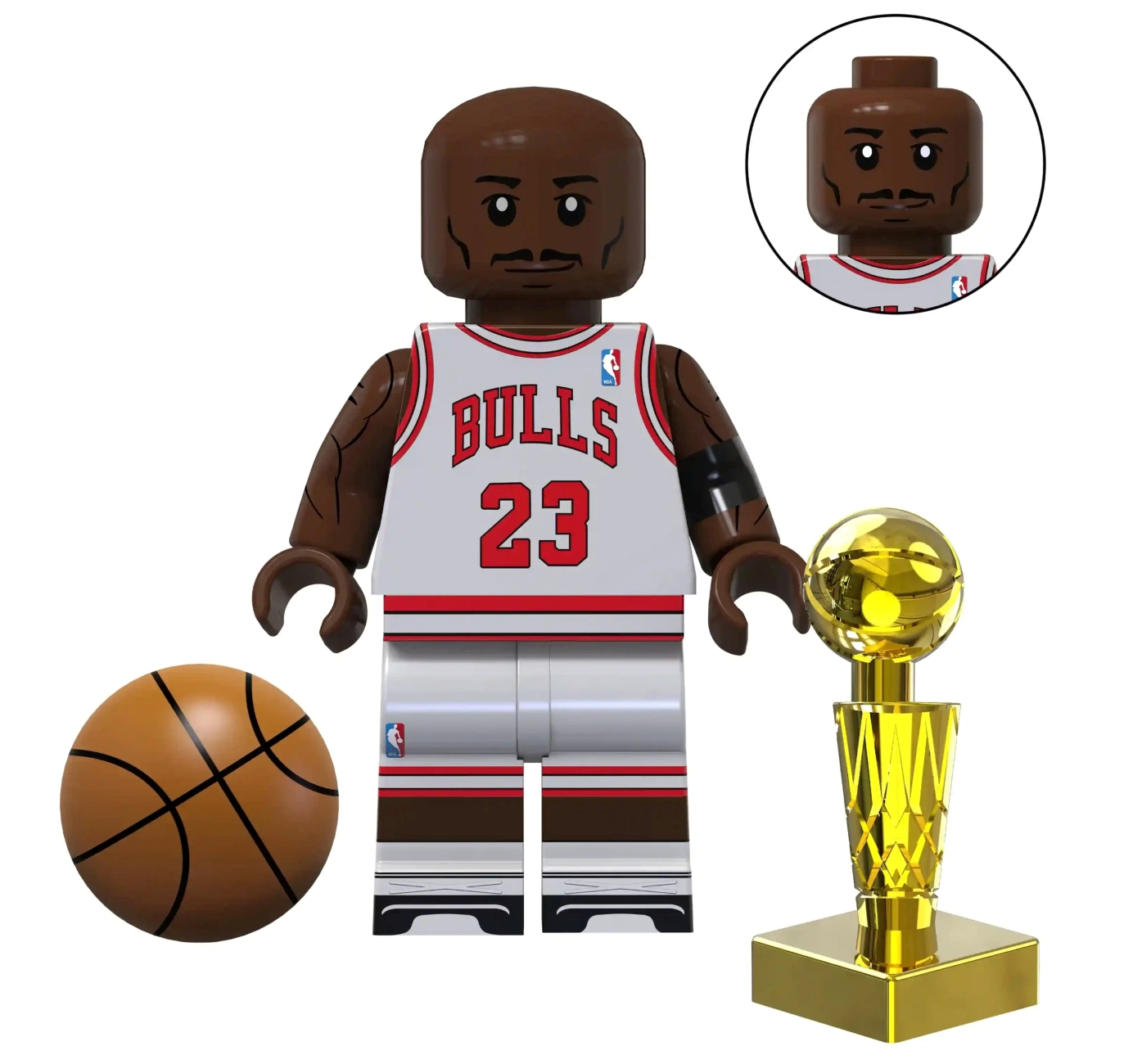 Συλλεκτική Φιγούρα   Michael Jordan [Bulls] White Jersey TV7065  4,5 cmTV7064  4,5 cm